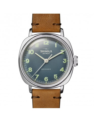 Shinola 39mm The Mechanic Watch Steel Blue Dial S0120273243 votre