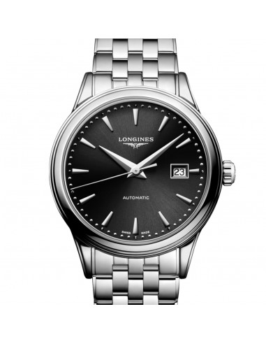 Longines Flagship 30mm Automatic Black Dial Stainless Steel Watch L43744596 shop