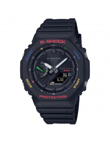 Casio G-Shock Black Multi-Color Solar Bluetooth 2100 CasiOak GAB2100FC-1A Watch Par le système avancé 