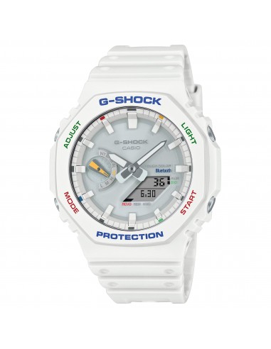 Casio G-Shock White Multi-Color Solar Bluetooth 2100 CasiOak GAB2100FC-7A Watch 2024