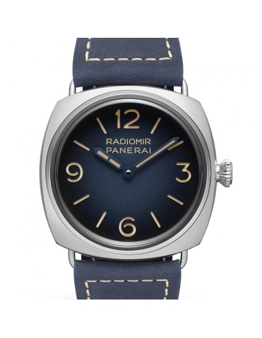 Pre-owned Panerai Radiomir Tre Giorni Blue Suede PAM01335 - 45mm Watch Jusqu'à 80% De Réduction