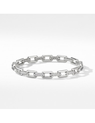 David Yurman Stax Link Bracelet with Diamonds brillant des détails fins