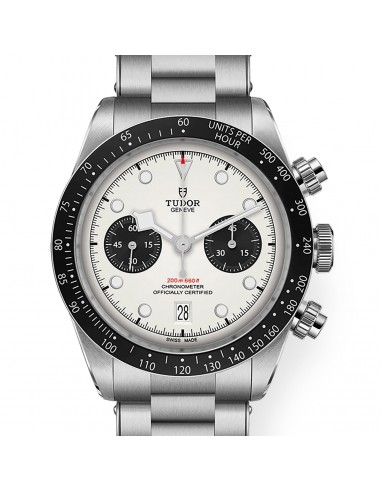 Pre-owned Tudor Black Bay White Chronograph 41mm Steel Watch M79360N-0002 Fin de série