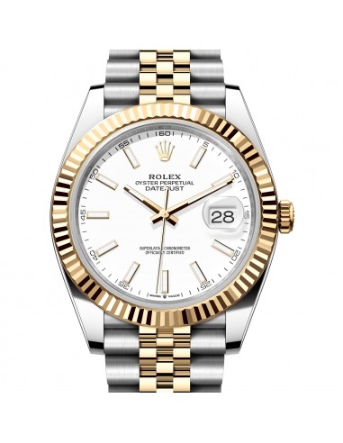 Pre-owned Rolex Oyster Datejust 41mm White Dial Steel 18K Gold 126333 41mm Le MVP de beaucoup