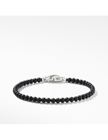 David Yurman Gents Spiritual Beads Bracelet with Black Onyx 4MM soldes