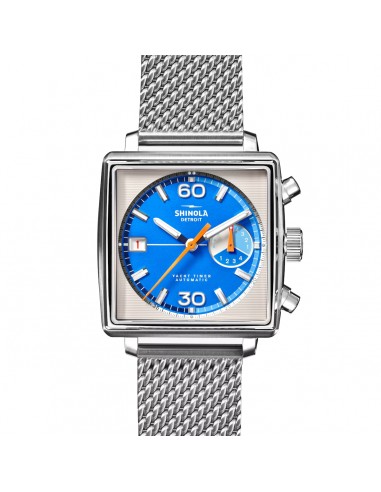 Shinola 40MM Mackinac Bermuda Blue Yacht Timer Square Watch Limited Edition S0120267029 votre restaurant rapide dans 