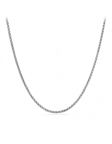 Men's Titanium Small Box Chain Necklace En savoir plus