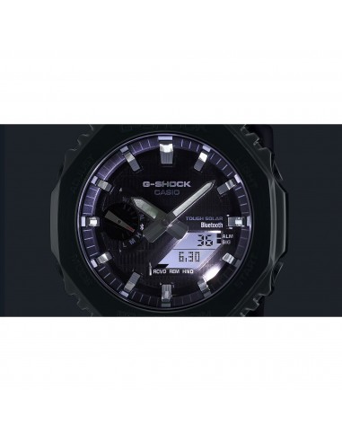 Casio G-Shock Black Steel Bezel CasiOak GBM2100-1A Bluetooth Solar Watch Comparez et commandez 