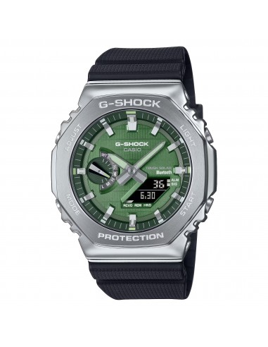 Casio G-Shock Green Steel CasiOak GBM2100A-1A3 Bluetooth Solar Watch en ligne des produits 