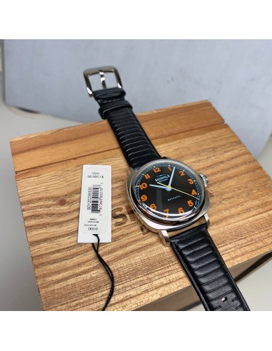 Shinola 39mm The Mechanic Watch Black Dial Original Orange S0120235328 Voir les baskets