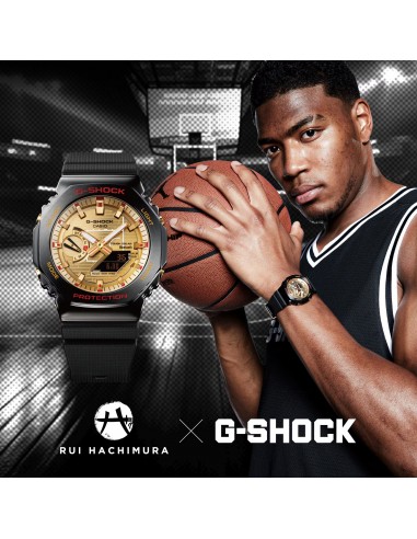 Casio G-Shock Rui Hachimura 2024 CasiOak Stainless Gold Watch GBM2100RH-1A en ligne des produits 