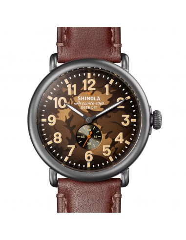 Shinola 47MM Runwell Brown Oak Leaf Camo Watch S0120291086 Faites des économies