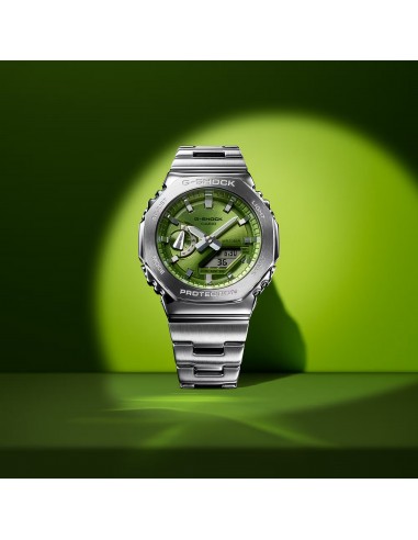 Casio G-Shock Steel GM2110D-3A Lime Green GM2110 Series Casioak Watch 50-70% off 