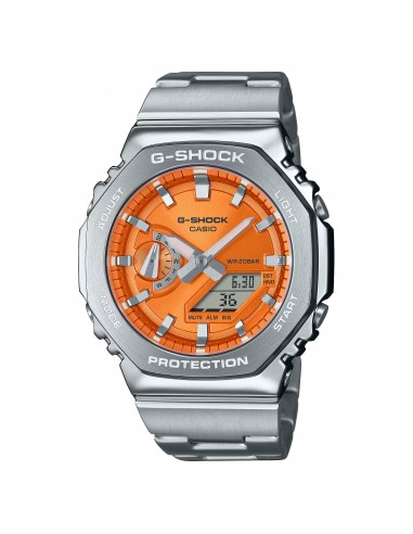 Casio G-Shock Steel GM2110D-4A Orange GM2110 Series Casioak Watch solde