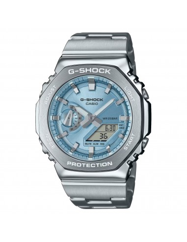 Casio G-Shock Steel GM2110D-2A Ice Blue GM2110 Series Casioak Watch offre 