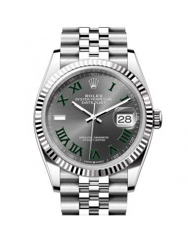 Pre-owned Rolex Oystersteel Datejust 36mm Wimbledon Steel Watch 126234 votre restaurant rapide dans 