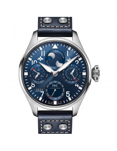 Pre-Owned IWC IW503605 Blue Big Pilot’s Watch Perpetual Calendar Jusqu'à 80% De Réduction