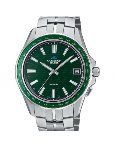 Casio Oceanus Manta Sapphire Green OCWS400-3A Titanium Watch en linge