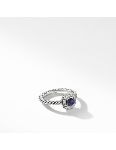 David Yurman Albion Kids Ring with Black Orchid and Diamonds, 4mm JUSQU'A -70%! 