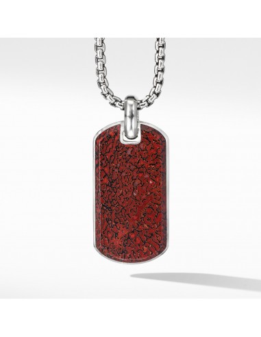 Men's Streamline Tag with Red Agate solde