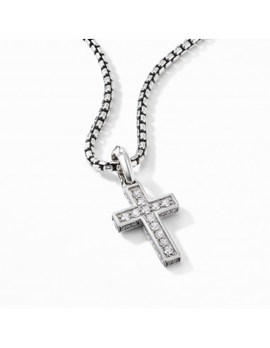 David Yurman Men's Cross Pendant with Pave Diamonds 23MM Voir les baskets