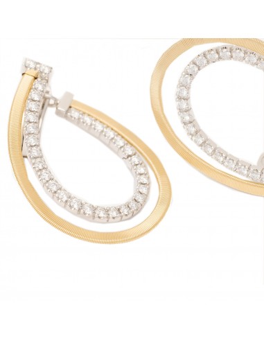 Marco Bicego 18K Yellow Gold Masai Drop Earrings with Diamonds acheter en ligne