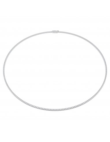 Swarovski Diamond Eternity Tennis Necklace 3ctw White Gold en stock