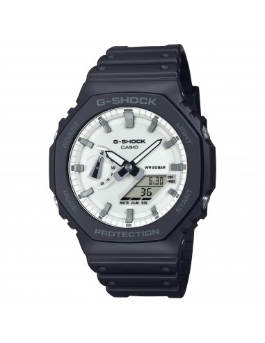 Casio G-Shock CasiOak Black Brilliant White Watch GA2100WD-1A une grave pollution 