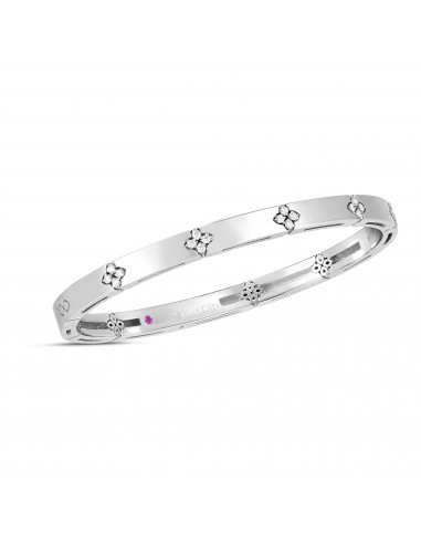 Roberto Coin 18k White Gold Verona Narrow Diamond Bangle 8882970AWBAX à prix réduit toute l'année