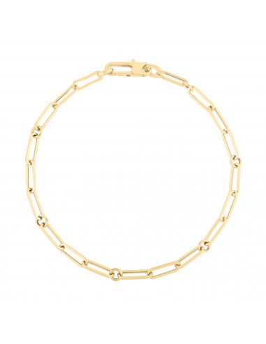 Roberto Coin 18K Yellow Gold Designer Gold Paperclip & Round Link Bracelet 2 - 3 jours ouvrés.