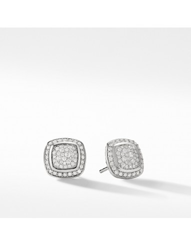 David Yurman Albion 11MM Earrings with Diamonds in Silver la livraison gratuite