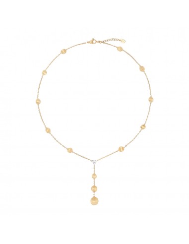 Marco Biecgo 18K Yellow Gold Africa Lariat Necklace with Diamonds l'achat 