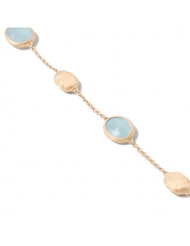 Marco Bicego 18K Yellow Gold Siviglia Aquamarine & Gold Bracelet de technologie