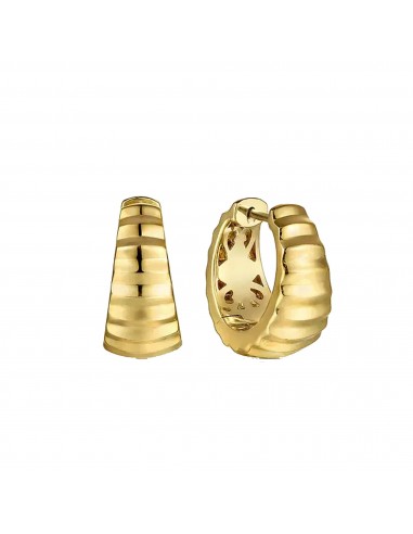 Gabriel 14K Yellow Gold Diamond Cut Huggie Earrings Faites des économies