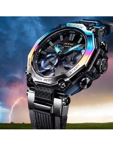 Casio G-Shock MTGB2000YST1 Storm Chaser Rainbow Blue Limited Edition MTG Watch pas cheres