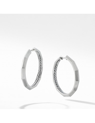 David Yurman Stax Faceted Hoop Earring plus qu'un jeu 