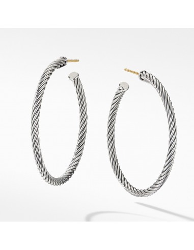 David Yurman Cable Hoop Earrings Medium livraison et retour toujours gratuits