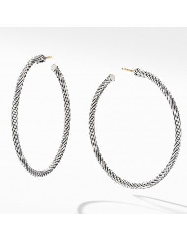 David Yurman Cable Hoop Earrings Large livraison et retour toujours gratuits