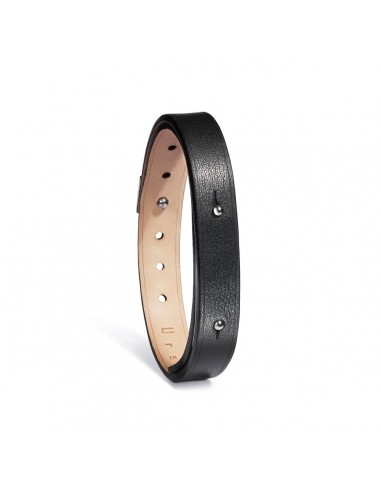 Bracelet cuir homme noir | PIN en stock