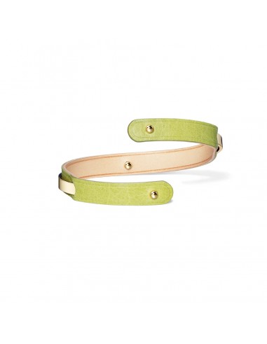 Bracelet cuir citron vert URAEUS n°6 acheter en ligne