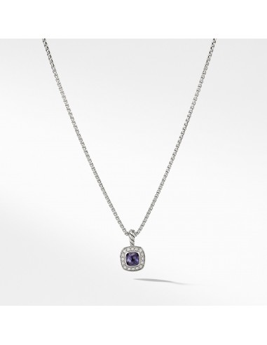 David Yurman Albion Kids Necklace with Black Orchid and Diamonds, 4mm Fin de série